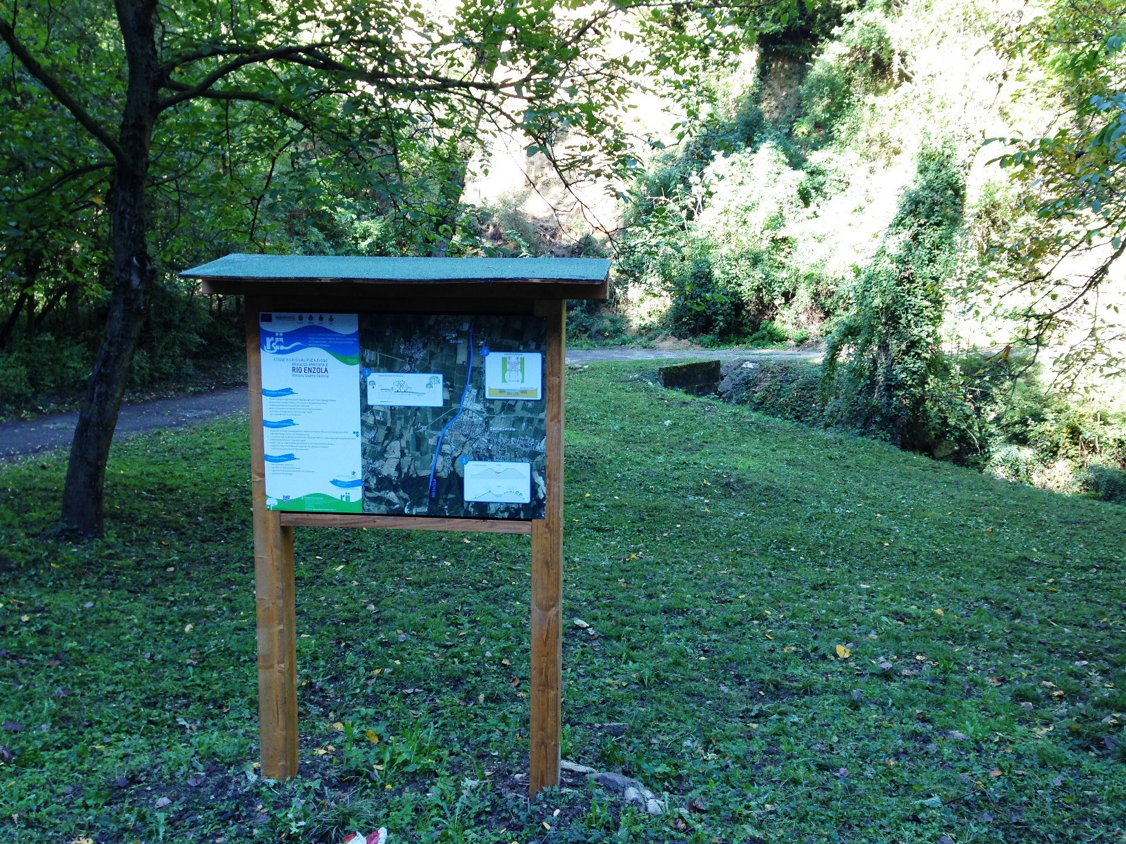The board located near Quattro Castella