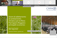 Adattamento al cambiamento climatico per filiera Parmigiano Reggiano ed impatti economici - 5° webinar