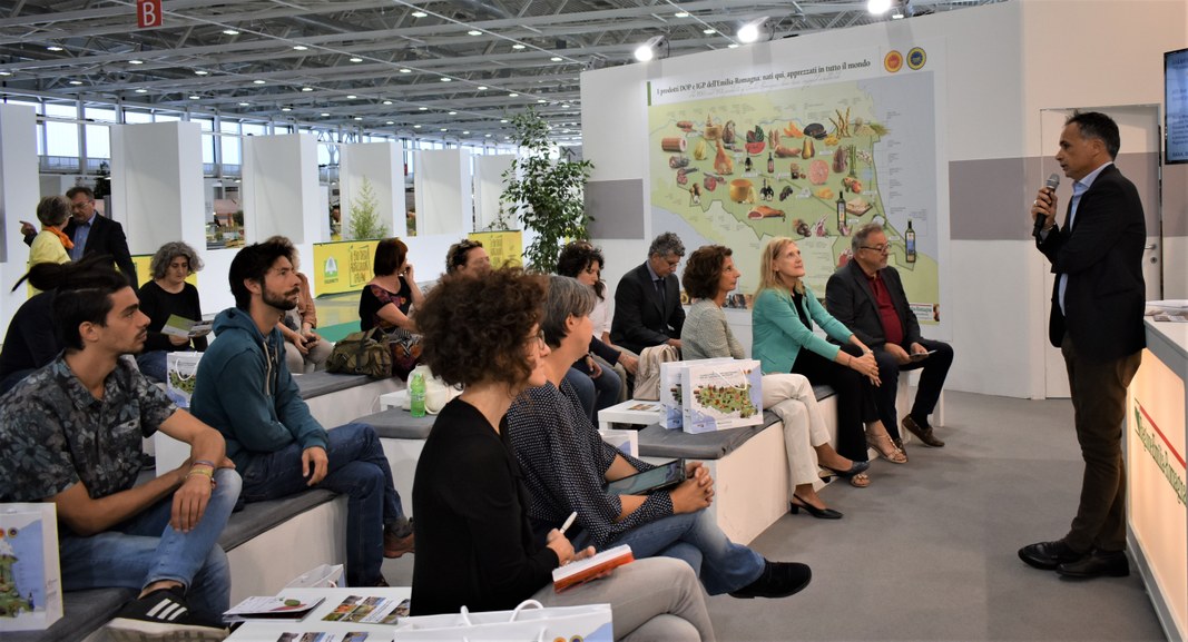 MD.net at Sana, Organic Salon (Bologna 9/9/19). The Regional Councilor for Tourism, Andrea Corsini